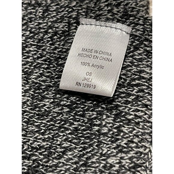 Levis Gray Knit Scarf 100% Acrylic OS Womens & Mens Winter Accessory Soft & Warm - Picture 3 of 5